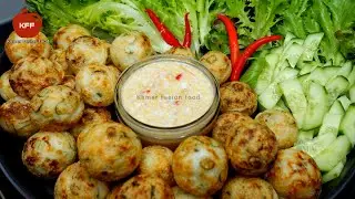នំគ្រក់ក្តៅៗស្រួយៗឆ្ងាញ់ ងាយធ្វើណាស់ || Num Krok