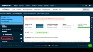 Lists and Filters​ Task | Lists and Filters Module | Welcome to ServiceNow | Virtual Internship