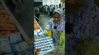 Panen Subuh Sayur Mayur di Masjid Uswatun Hasanah setiap Jum'at Subuh, Semoga Berkah 🤲🤲🤲 #shorts