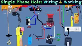 Single Phase Hoist Wiring #chainhoist