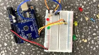 Circuito Semáforo Arduino y Leds