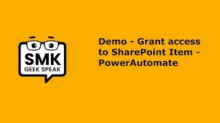 Demo Grant Access to a SharePoint Item through Power Automate- Role ID