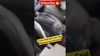 crank seal and cam seal replacement process #shorts