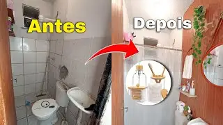 Transformação do banheiro gastando pouco