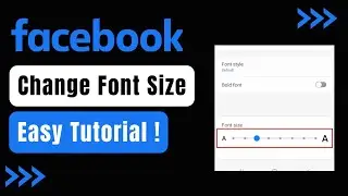 How to Change Font Size in Facebook !