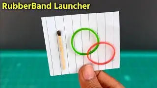 Awesome icecream stick toy | how to make rubberband launching gun | icecream sticks gun making