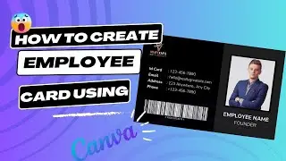 How to creat an Employment Card using canva | Mahfekars IT