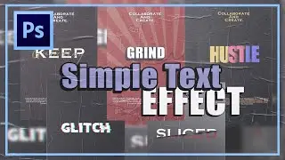 Easy Photoshop Text Effects Tutorials for Beginners (part 1) | Photoshop Tutorials