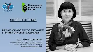 О.В. Гаман-Голутвина о концептуализации понятия безопасности в условиях цифровизации