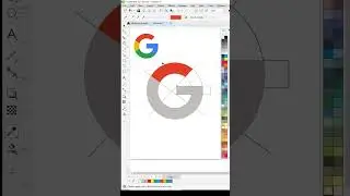 Google logo in CorelDraw