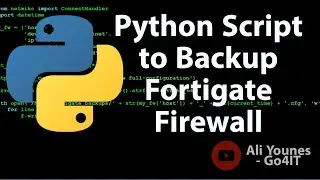 Python Script to Backup a Fortigate Firewall