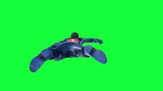 Superman flies over the abyss