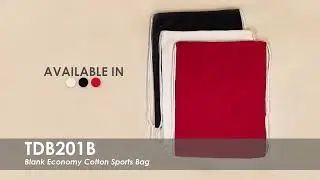 Blank Economy Cotton Sports Bag | TDB201B