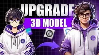 Convert your 2D Character into 3D AI Model | Talking 3D Character #ai #youtube