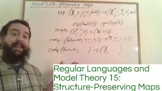 Regular Languages and Model Theory 15: Structure-Preserving Maps