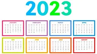 Calendario 2023 para imprimir