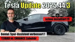 TESLA Software Update 2025.44.3 🛜 Improved: Lane Keeping Assist 🛜 Display & Light Strip Comparison