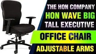 The HON Company HON Wave Big and Tall Executive Mesh Office Chair with Adjustable Arms
