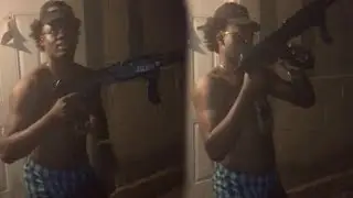 UGLY GOD SHOOTS GUN IN AIR!