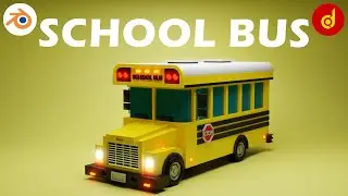 Blender School Bus || Blender Bus Modeling