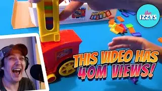 Reacting to our Popular Domino Train Video!