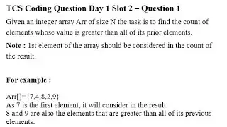 TCS NQT Python Coding Question 2022 - September Day 1 - Slot 2 