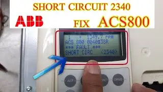How to fix short circuit 2340 troubleshooting in Abb Acs800 in urdu/ Hindi