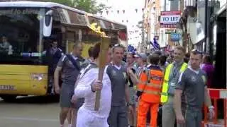 Olympic Torch carried by Tom Neathway