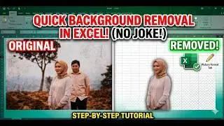 Remove Image Backgrounds in Excel in 3 Clicks!