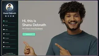 How to create Responsive Portfolio Website using HTML CSS & JavaScript step by step | 