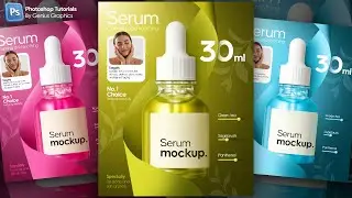 Creative Product Ad Poster Design in Photoshop | Serum Bottle