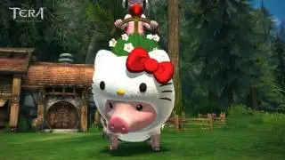 TERA JP | Hello Kitty Pig Mount | Trailer