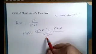 Critical Numbers 1