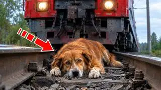 The dog lay on the tracks before the train. Learning why, the driver couldn’t hold back tears!