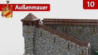 #010 Outer Wall - BUILDING A CASTLE WITH LEGO AND OTHER BRICKS