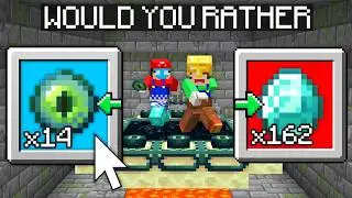 Minecraft Would You Rather Race...