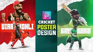 Virat Kohli Photo Editing in Picsart | Sports Poster Design in mobile phone | Sports CDP in picsart