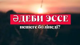 ӘДЕБИ ЭССЕ НЕШЕГЕ БӨЛІНЕДІ?