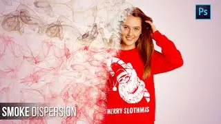 Smoke dispersion effect in photoshop | Dispersion effect | Photoshop Tutorial