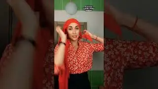 Scarf tutorial #316 Для короткого волосся. Вив'яз з хвостом