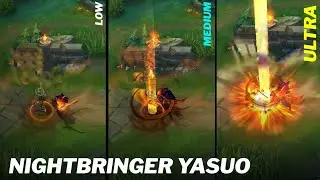 Yasuo Nightbringer Low to Ultra Graphics Comparison Wild Rift