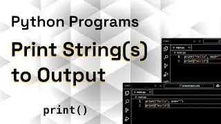 Python Print Strings to Output with Examples | ProgramGuru.org