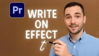 Handwriting WRITE ON Effect Tutorial In Premiere Pro