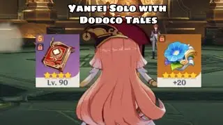 Testing Dodoco Tales Yanfei with Wanderer's Troupe vs Childe | Genshin Impact Mobile