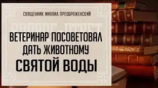 Ветеринар сказал дать животному святой воды
