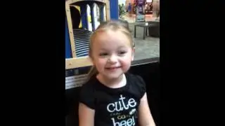 Morgan riding the mall train
