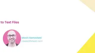 110 Writing to Text Files