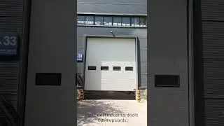 introduce xufeng logistics sectional industrial door for factory warehouse