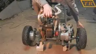 Go Kart #4 Задняя ось и двигатель