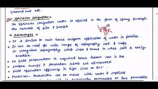 Techniques of Water Distribution | Furrow irrigation | Sprinkler and Drip Irrigation | Lecture-4